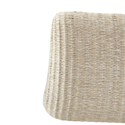 Bolsa de Festa Clutch Palha Off White