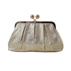 Bolsa Pouch Festa Clutch Dourada - ReUse