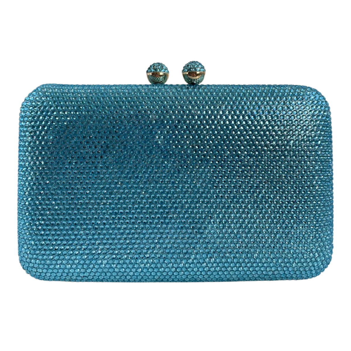 Bolsa Festa Clutch Pedraria Strass Azul Claro