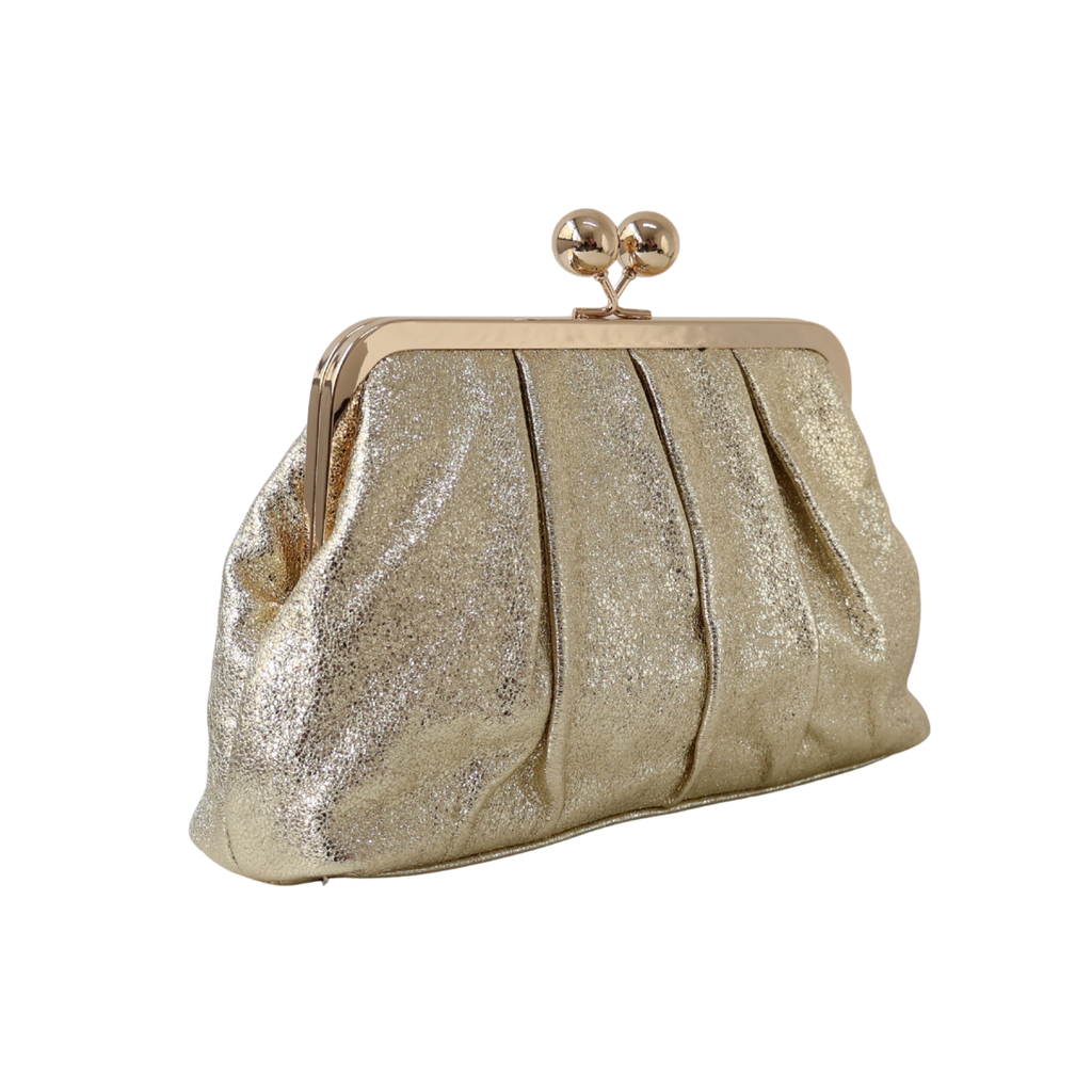 Bolsa Pouch Festa Clutch Dourada - ReUse