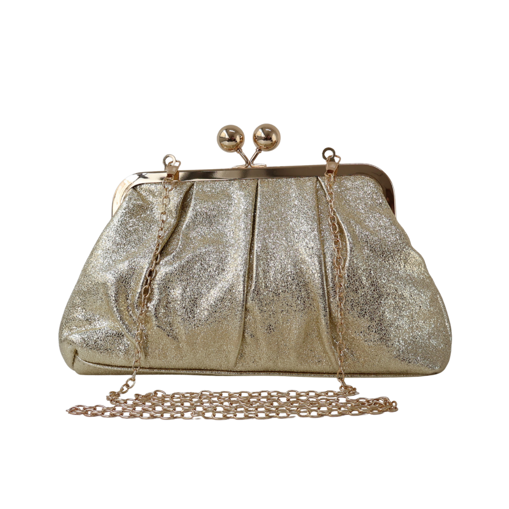 Bolsa Pouch Festa Clutch Dourada - ReUse