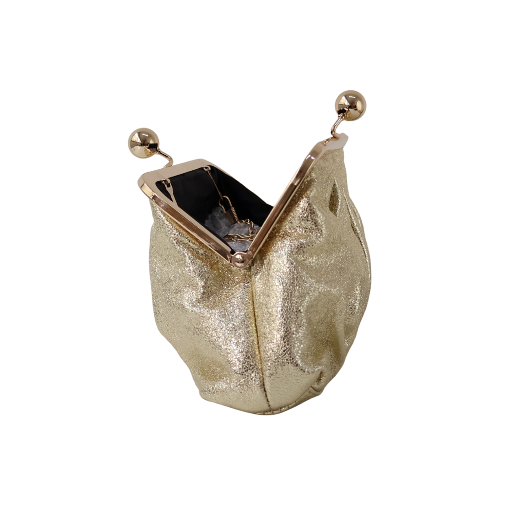Bolsa Pouch Festa Clutch Dourada - ReUse