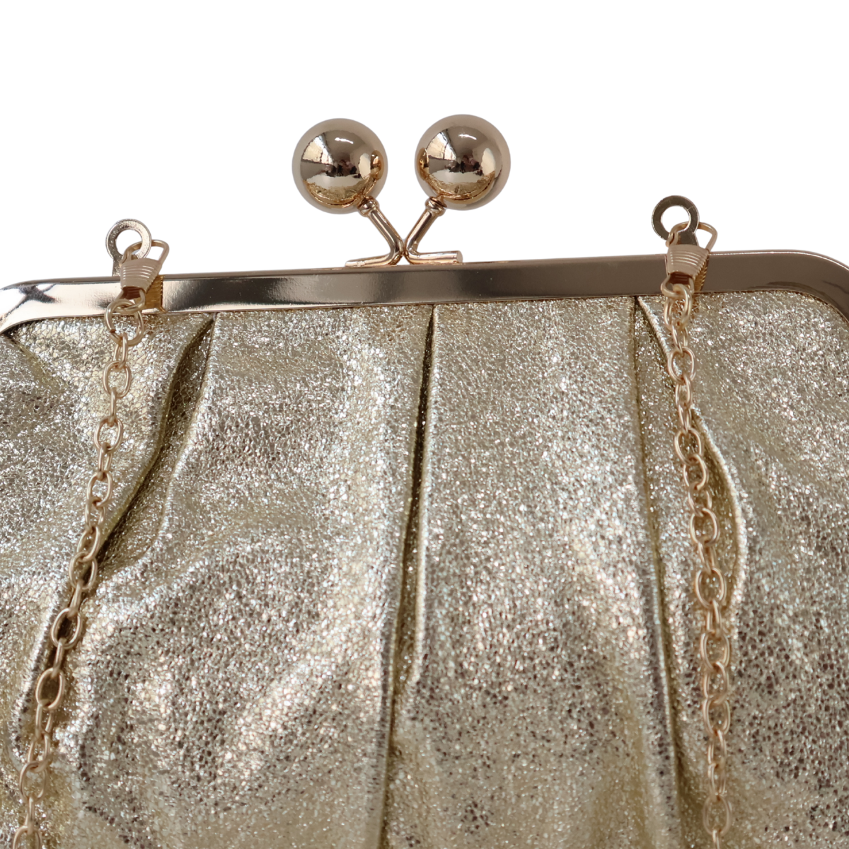 Bolsa Pouch Festa Clutch Dourada - ReUse