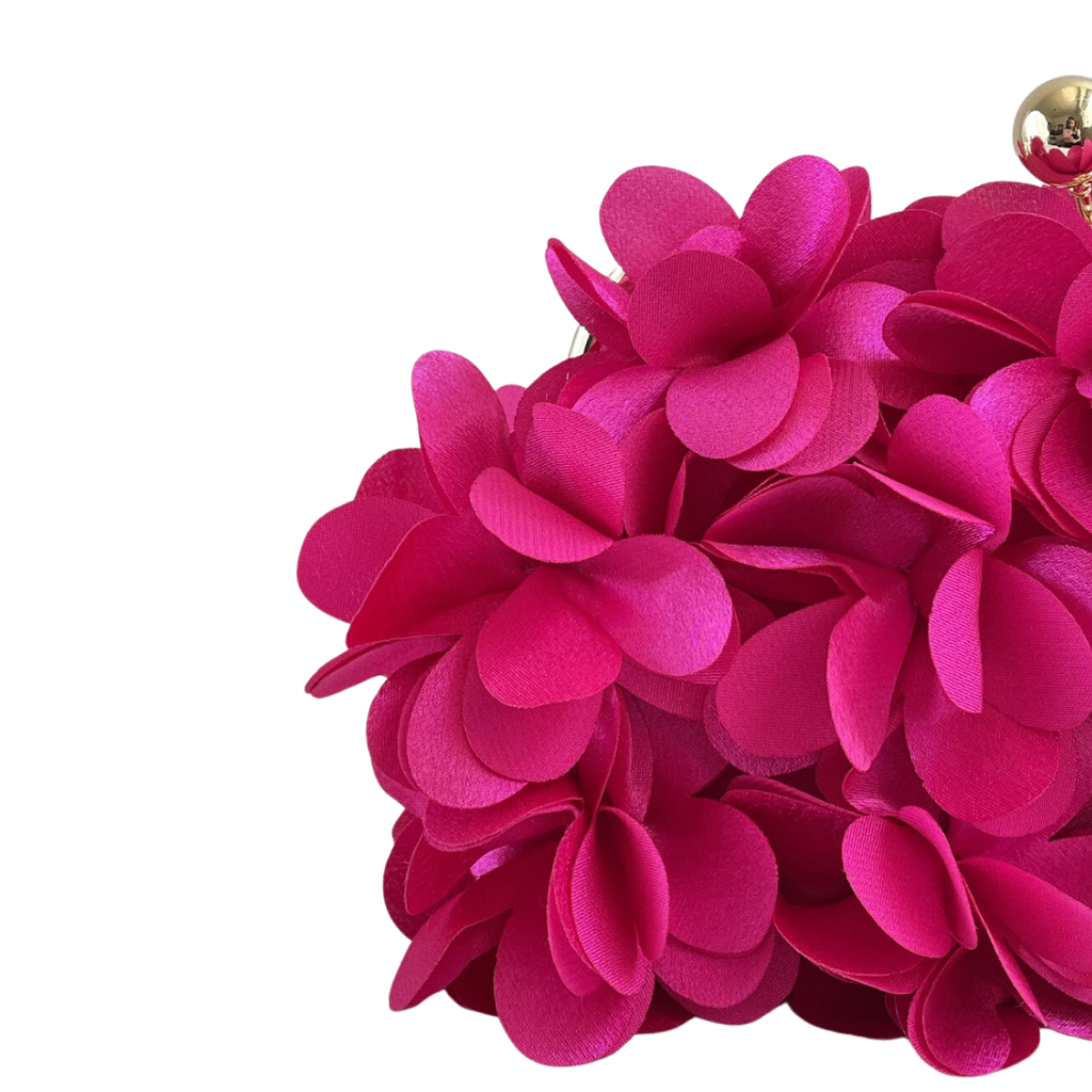 Bolsa Festa Clutch Flores Rosa Pink