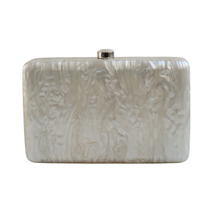 Bolsa Clutch Festa Acrílico Off White