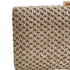 Bolsa Festa Clutch Trama Palha Bege Escuro - ReUse
