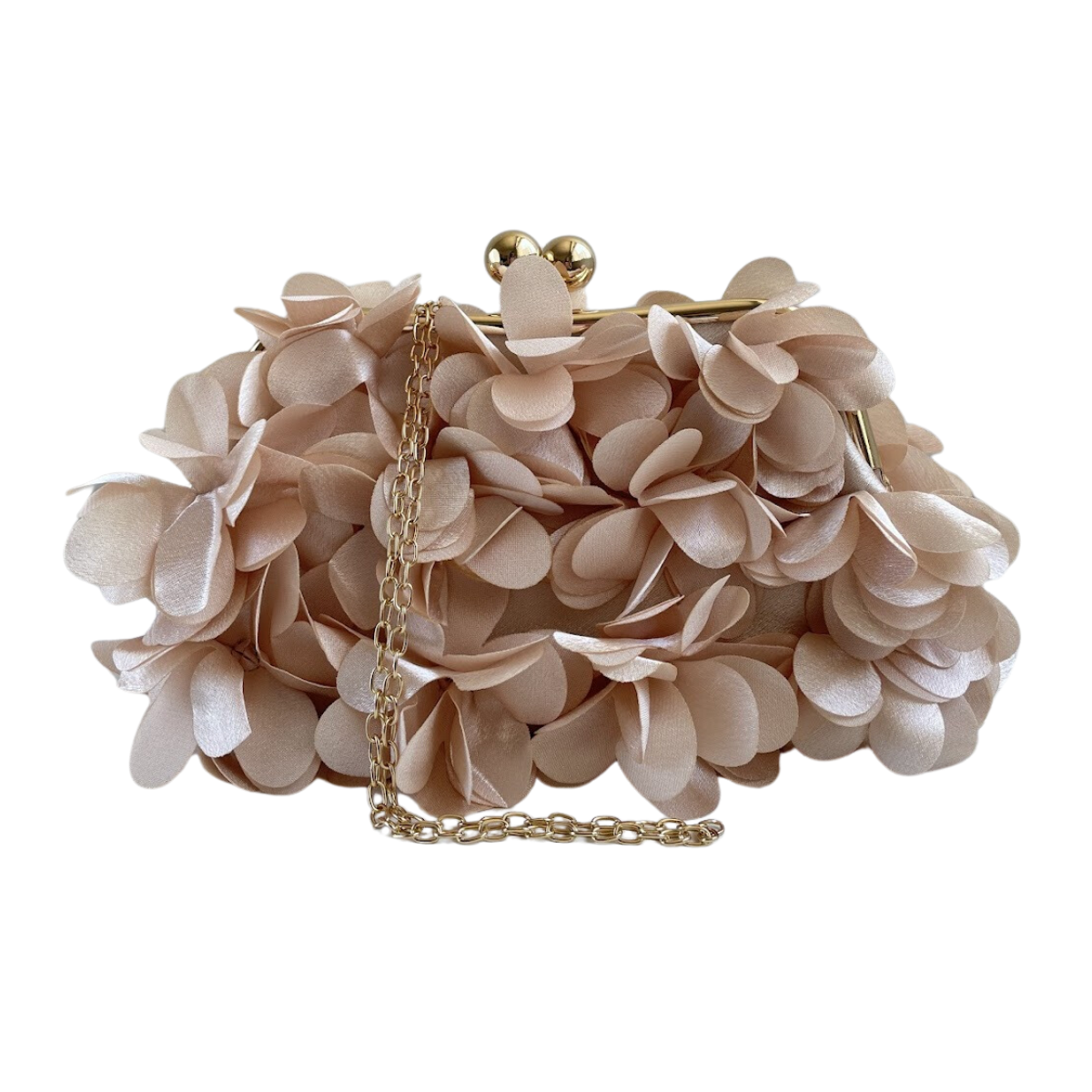 Bolsa Festa Clutch Flores Bege