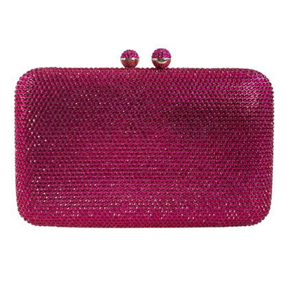 Bolsa Festa Clutch Pedraria Retangular Rosa