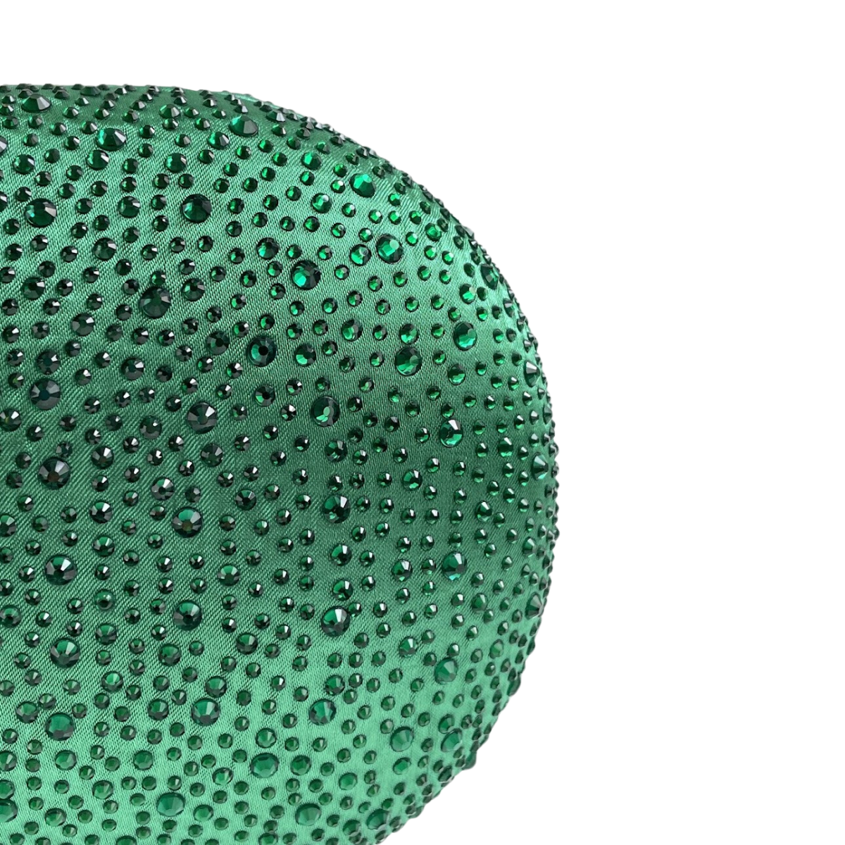 Bolsa Festa Clutch Pedraria Strass Oval Verde