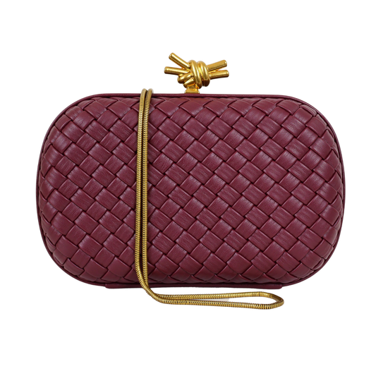 Bolsa Clutch Festa Trama Tressê Marsala