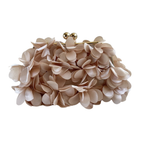 Bolsa Festa Clutch Flores Bege