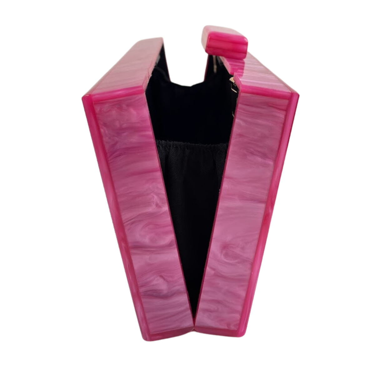 Bolsa de Festa Clutch Acrílico Rosa Claro