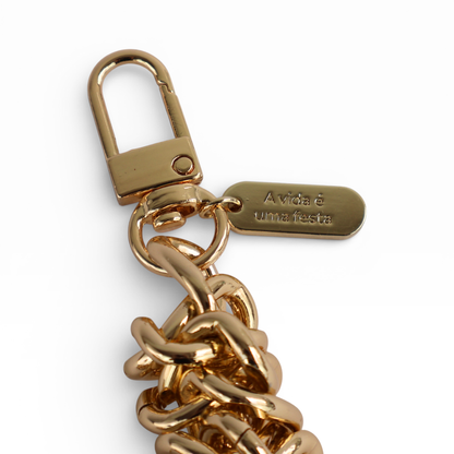 Alça de Mão Elos - Dourada