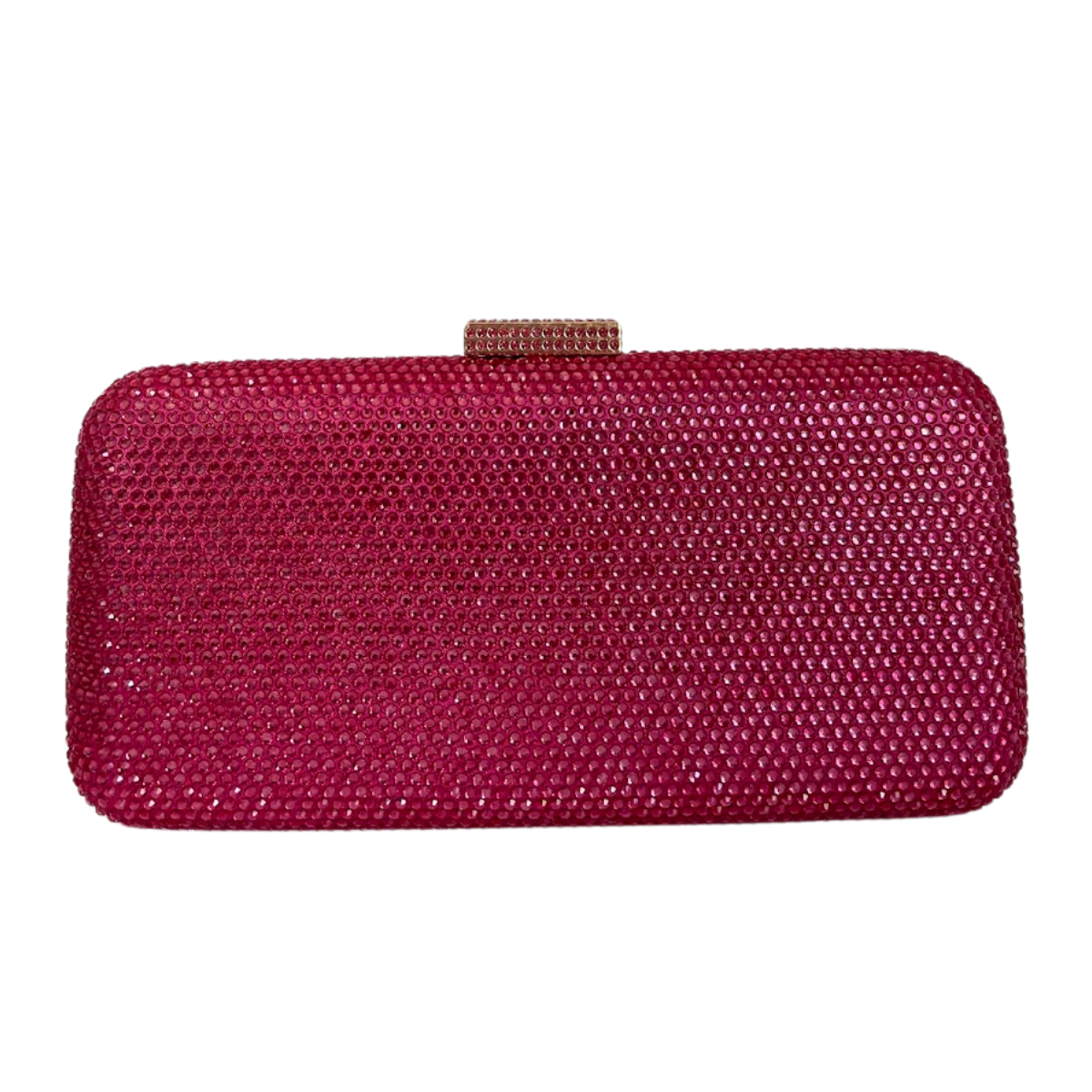 Bolsa de Festa Clutch Retangular Pedraria Rosa