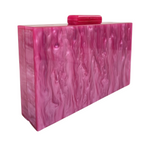 Bolsa de Festa Clutch Acrílico Rosa Claro