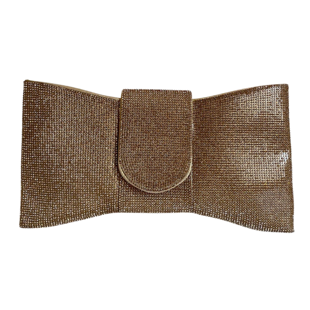 Bolsa Carteira de Festa Clutch Strass Dourada