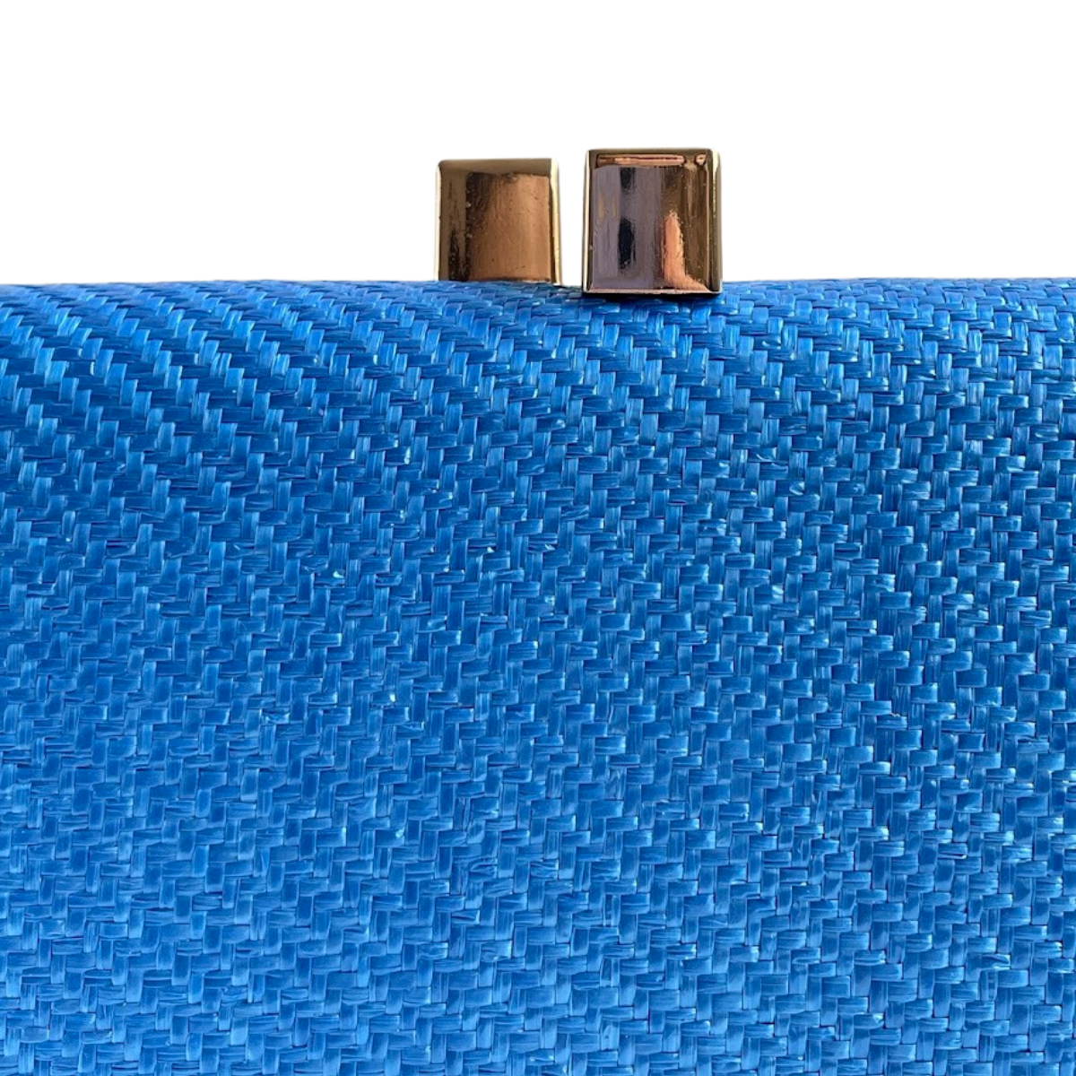 Bolsa de Festa Clutch Palha Azul