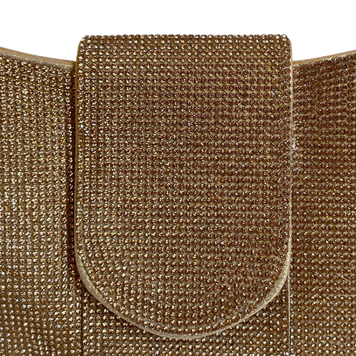 Bolsa Carteira de Festa Clutch Strass Dourada