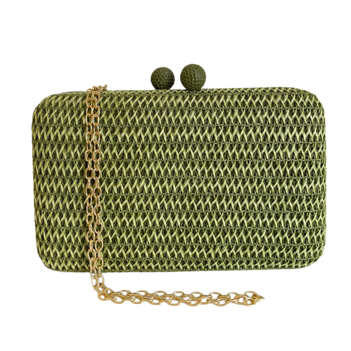 Bolsa Clutch Festa Palha Verde Oliva