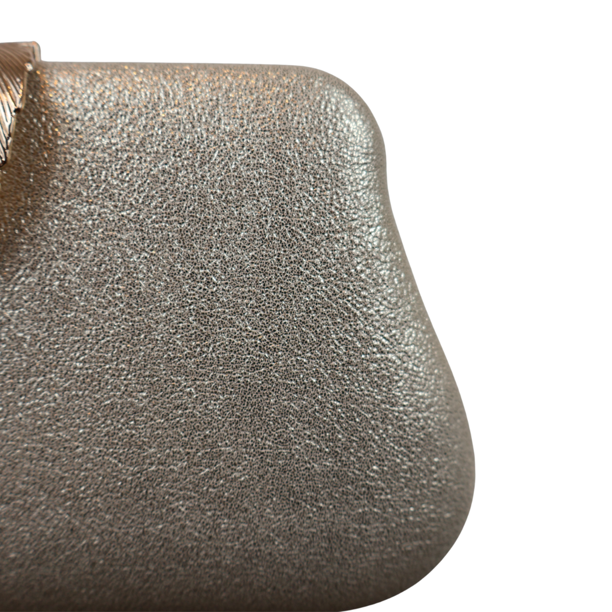 Bolsa Clutch Festa Fecho de Folha Dourada