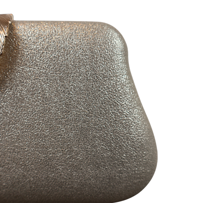 Bolsa Clutch Festa Fecho de Folha Dourada