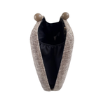 Bolsa de Festa Clutch Linho Marrom