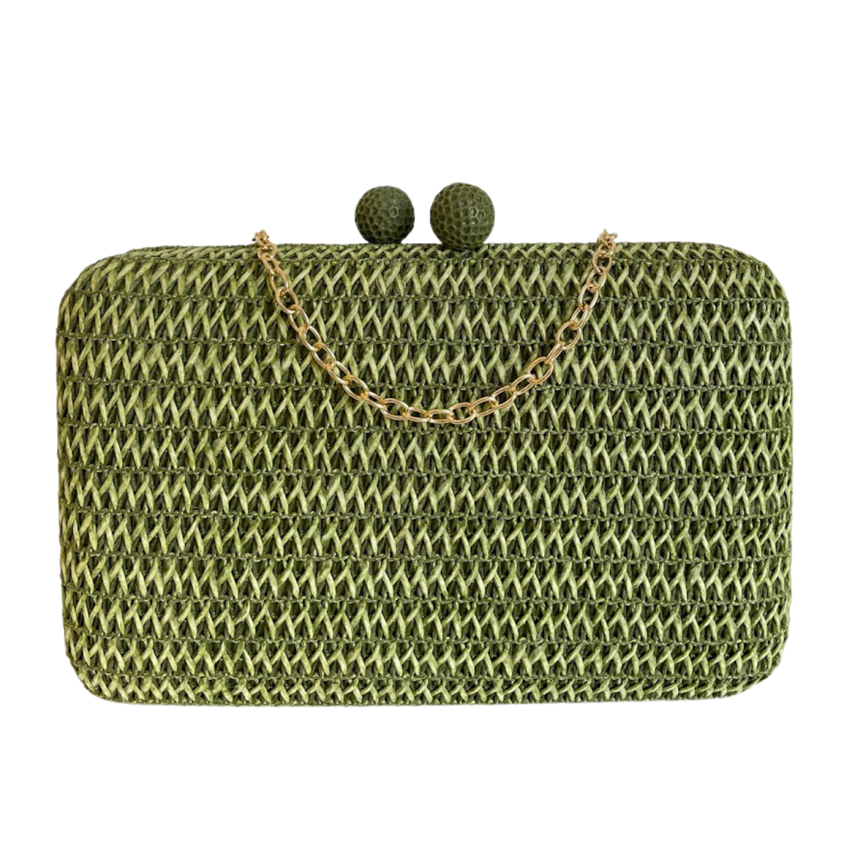 Bolsa Clutch Festa Palha Verde Oliva