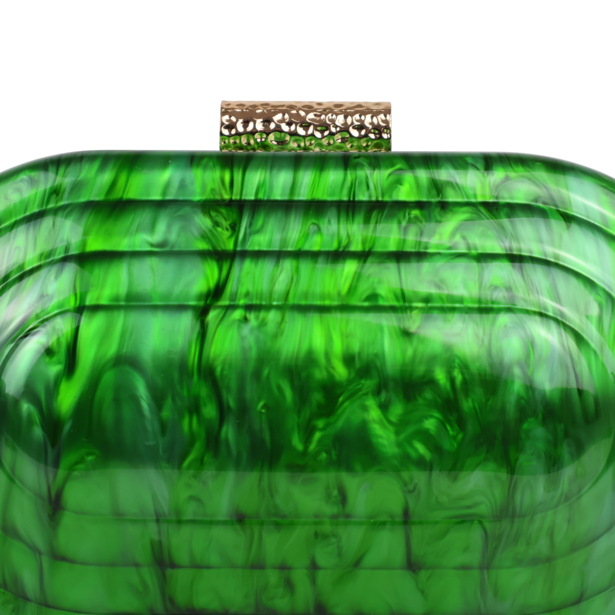 Bolsa de Festa Clutch Acrílico Oval Verde