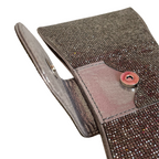Bolsa Carteira de Festa Clutch Strass Prata Grafite - ReUse
