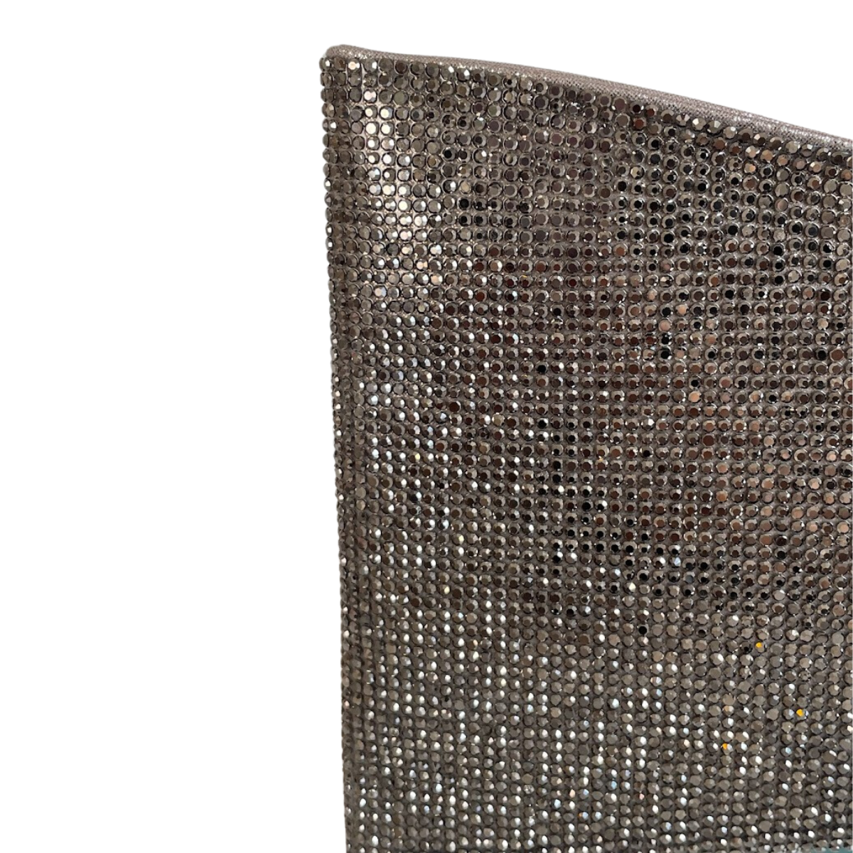 Bolsa Carteira de Festa Clutch Strass Prata Grafite - ReUse