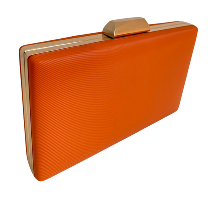 Bolsa de Festa Clutch Vinil Laranja