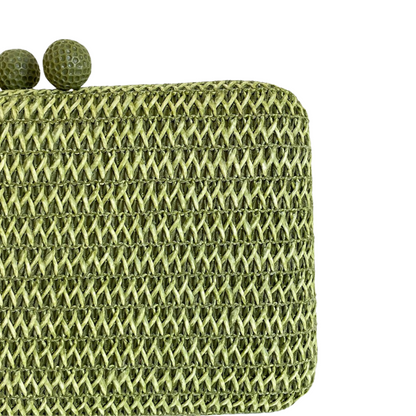 Bolsa Clutch Festa Palha Verde Oliva