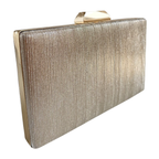 Bolsa Festa Clutch Brilho Dourada