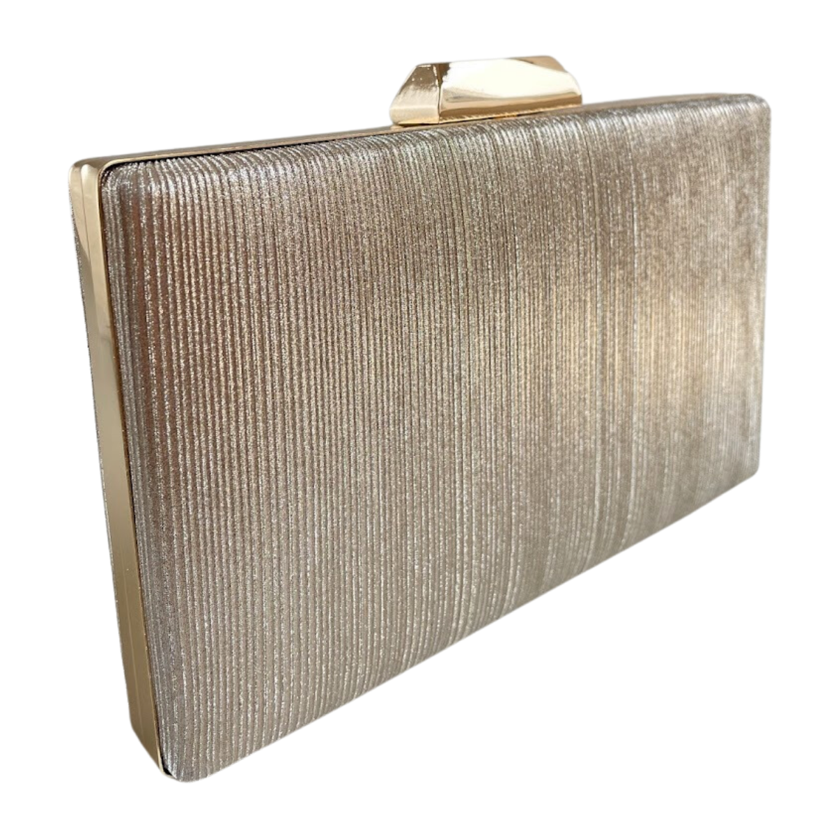 Bolsa Festa Clutch Brilho Dourada