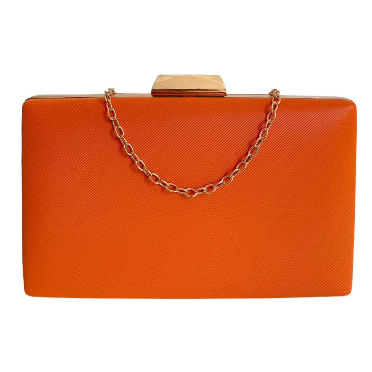 Bolsa de Festa Clutch Vinil Laranja