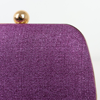 Bolsa de Festa Clutch Tecido Roxa