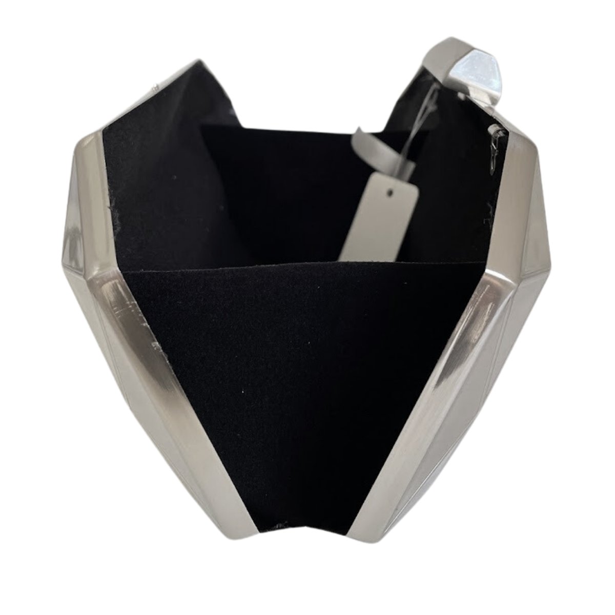 Bolsa Festa Clutch Metal Escovado Prata - ReUse