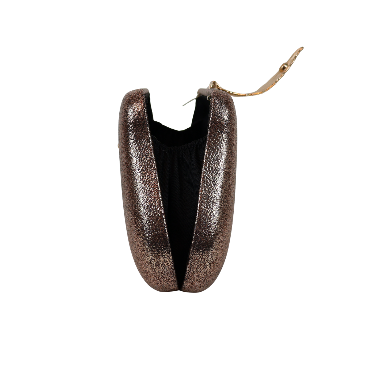 Bolsa Clutch Festa Fecho de Folha Bronze