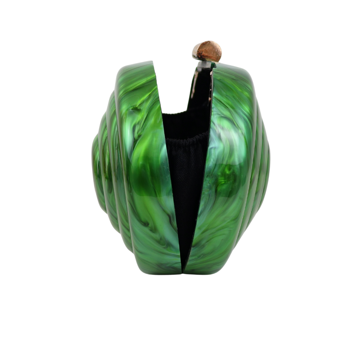 Bolsa de Festa Clutch Acrílico Oval Verde