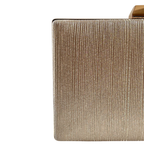 Bolsa Festa Clutch Brilho Dourada