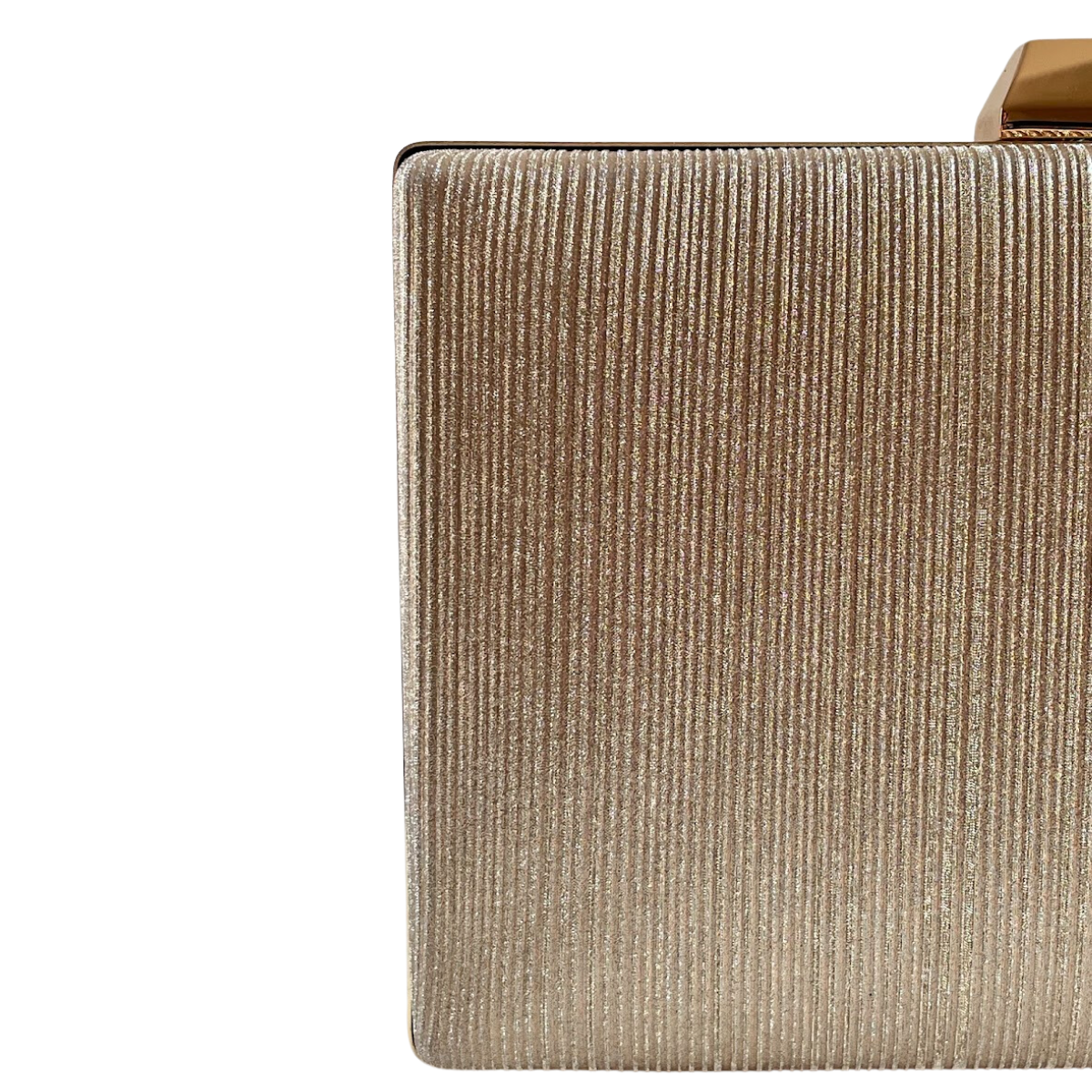 Bolsa Festa Clutch Brilho Dourada