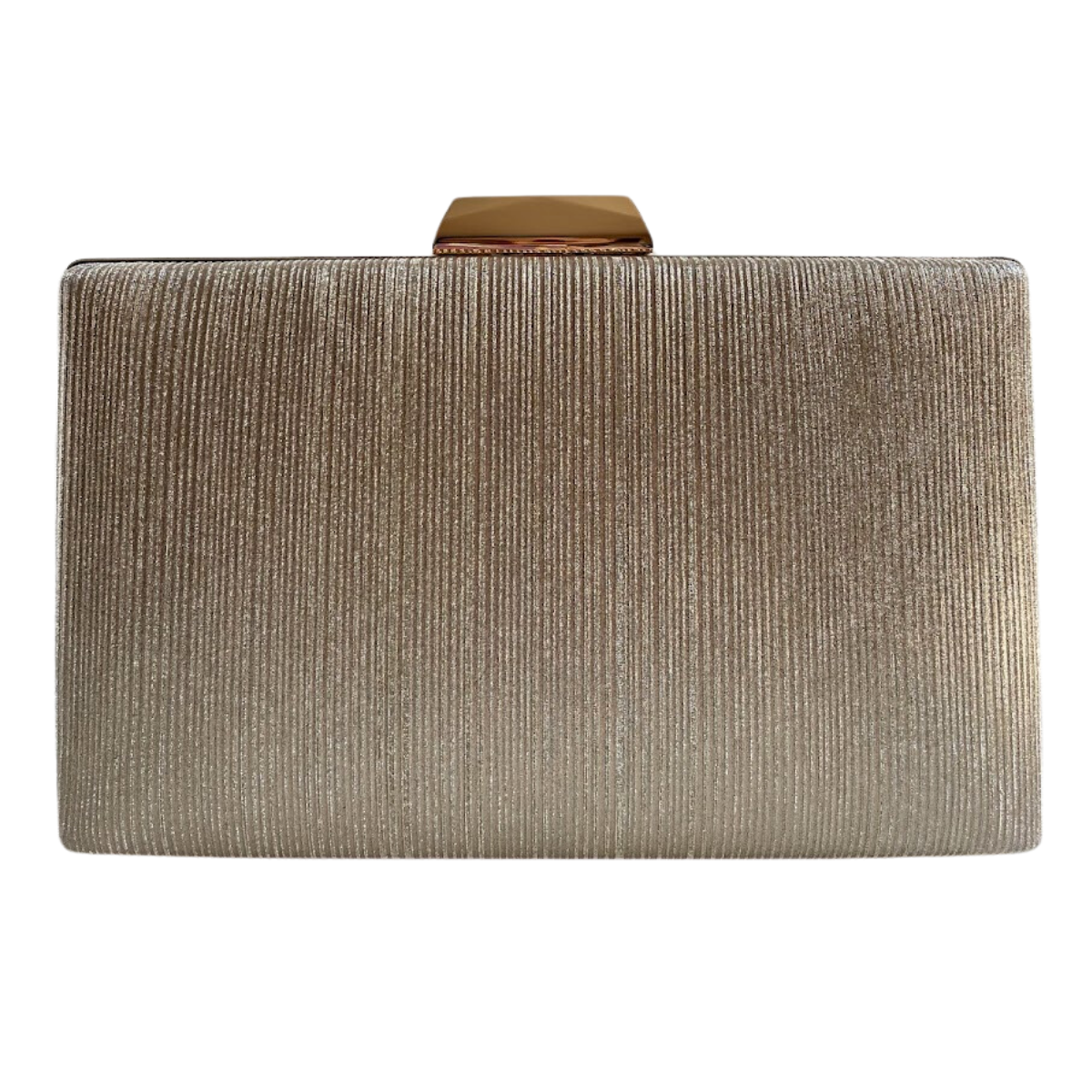 Bolsa Festa Clutch Brilho Dourada