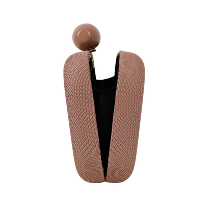 Bolsa Festa Clutch Tecido Bege