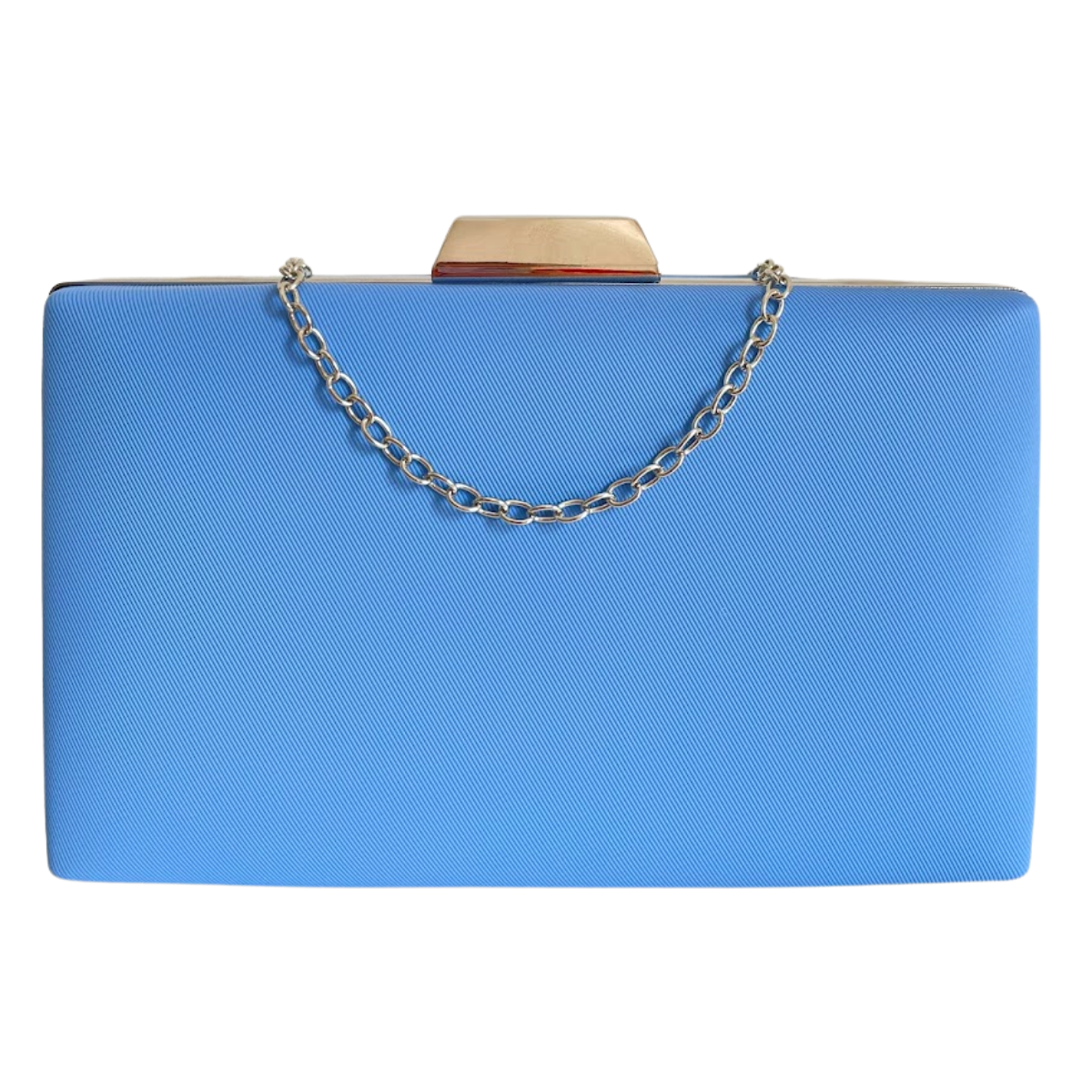 Bolsa de Festa Clutch Vinil Azul Serenite