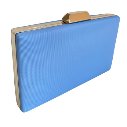 Bolsa de Festa Clutch Vinil Azul Serenite