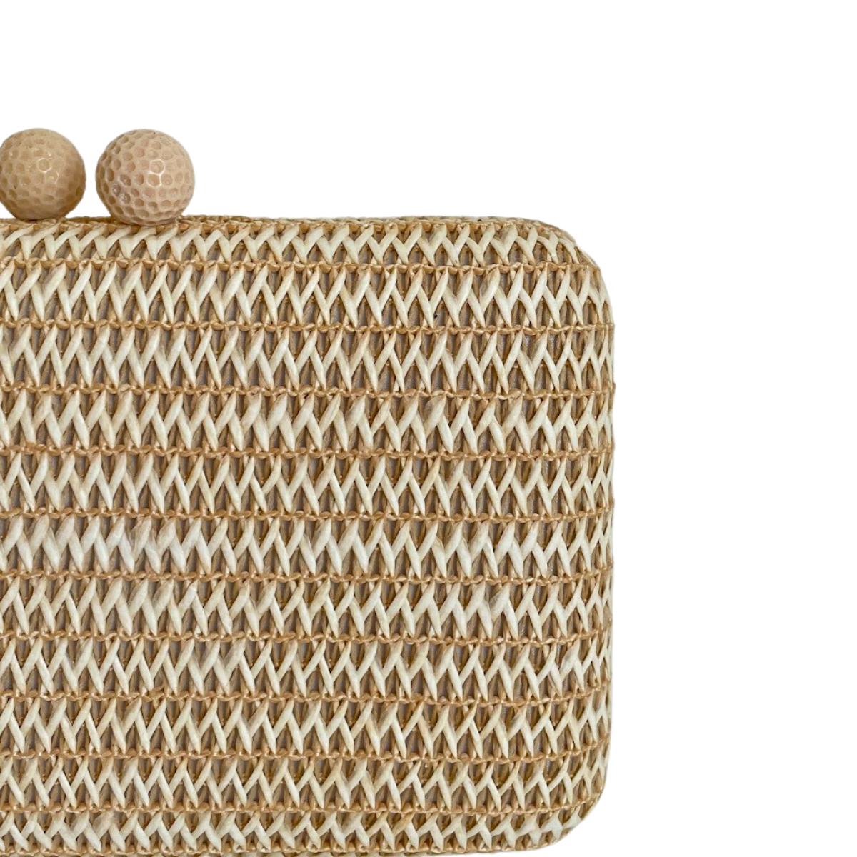 Bolsa Clutch Festa Palha Bege Nude