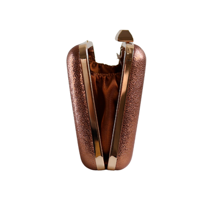 Bolsa Clutch Festa Marrom Cobre
