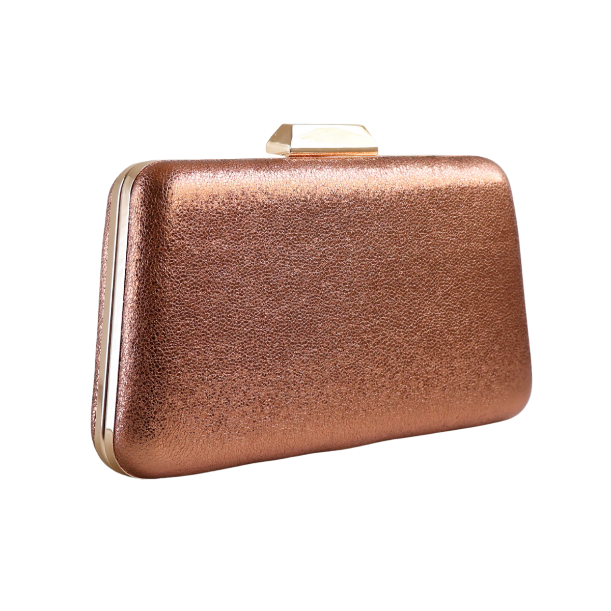 Bolsa Clutch Festa Marrom Cobre