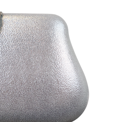 Bolsa Clutch Festa Fecho de Folha Prata