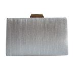 Bolsa Festa Clutch Brilho Prata